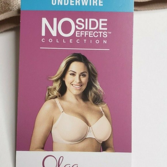 Olga by Warner's No Side Effects Collection Underwire Bra 44C GB0561 New Brown - Picture 6 of 6